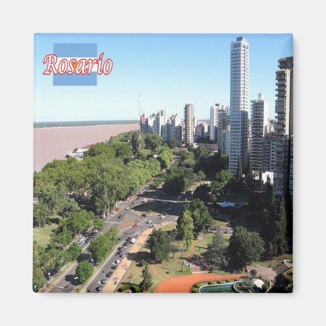 Aimant zAR024 ROSARIO, Argentine, Amérique, Fridge (Devant)