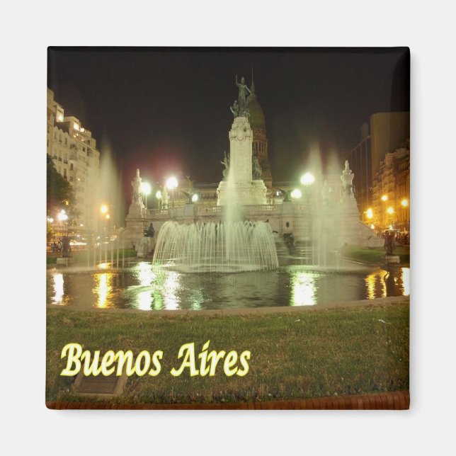 Aimant zAR038 BUENOS AIRES, Argentine, Amérique, Réfrigér (Devant)