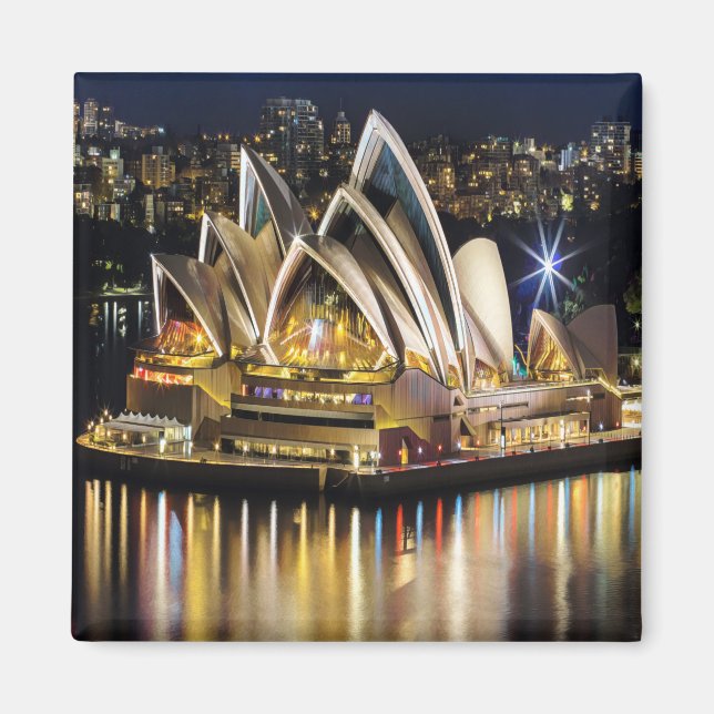 Aimant zAU003 SYDNEY, OPÉRA HOUSE, Australie, Frigo (Devant)