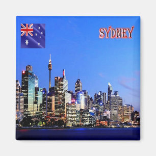 Aimant zAU029 SYDNEY, Australie, Océanie, Fridge