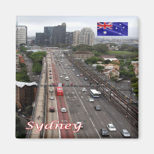 Aimant zAU035 SYDNEY, PONT DU PORT, Australie, Fridge