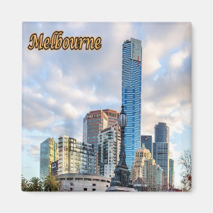 Aimant zAU057 MELBOURNE, Skyline, Australie, Fridge