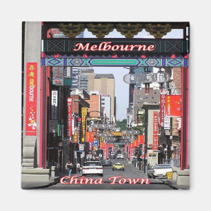 Aimant zAU060 MELBOURNE, China Town, Australie, Fridge