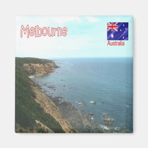 Aimant zAU067 MELBOURNE, Australie, Océanie, Frigo