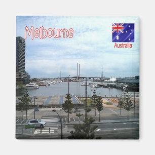 Aimant zAU071 MELBOURNE, Australie, Océanie, Fridge
