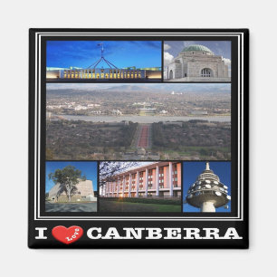 Aimant zAU102 CANBERRA I Love Mosaic, Australie, Fridge