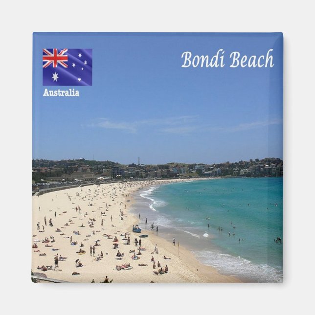 Aimant zAU110 BONDI BEACH, Australie, Océanie, Frigo (Devant)