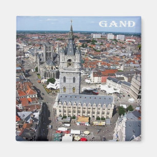 Aimant zBE011 GHENT Belgique, réfrigérateur