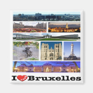 Aimant zBE013 BRUXELLES BRUXELLES Belgique, Frigo