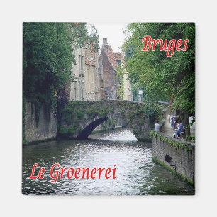 Aimant zBE047 BRUGES The Groenerei Belgique - Réfrigérate