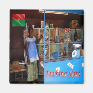Aimant zBF014 BURKINA FASO, Boutique Burkinabé, Afrique,