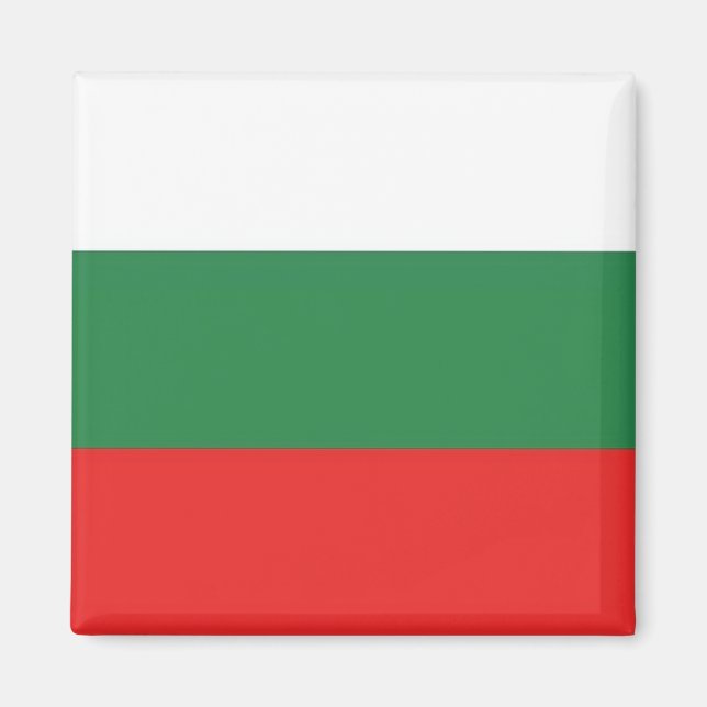 Aimant zBG001 DRAPEAU BULGARE, Bulgarie, réfrigérateur (Devant)