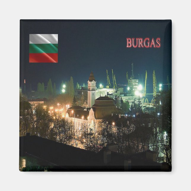 Aimant zBG007 BURGAS par Night Bulgaria Fridge (Devant)