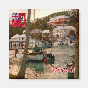 Aimant zBM007 BERMUDA, Flatts Village, America, Fridge