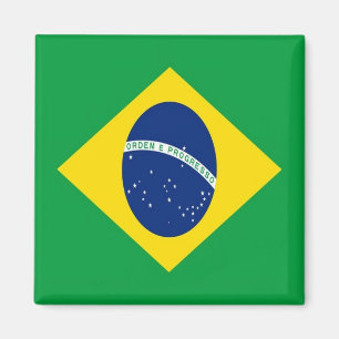 Aimant zBR001 BRÉSIL DRAPEAU, Amérique, réfrigérateur