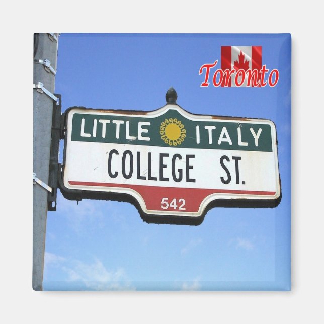 Aimant zCA013 TORONTO, Little Italy Signal, Canada, Fridg (Devant)