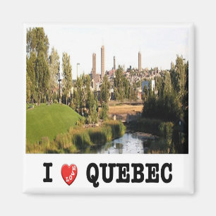 Aimant zCA019 QUÉBEC I Love, Canada, Amérique, Fridge