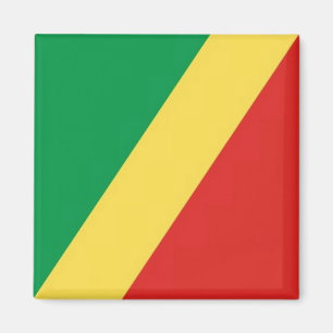 Aimant zCG001 RÉPUBLIQUE DU CONGO DRAPEAU, Frigo