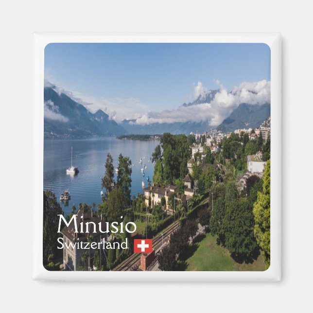 Aimant zCH016 MINUSIO Suisse - Réfrigérateur (Devant)