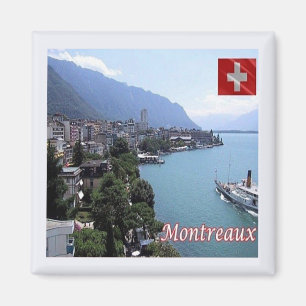 Aimant zCH030 MONTREAUX Centre-ville Suisse - Fridge Magn