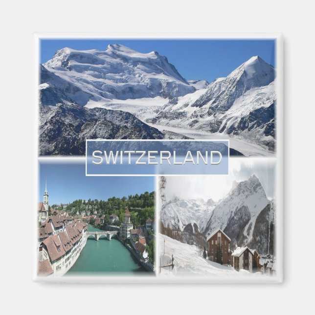 Aimant zCH041 Suisse, Europe, Fridge (Devant)