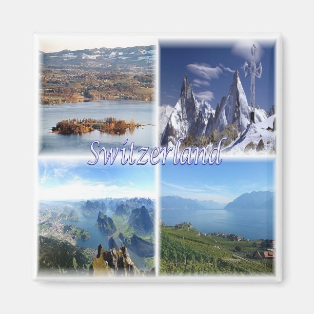Aimant zCH042 Suisse, Europe, Fridge (Devant)