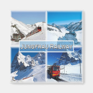 Aimant zCH047 JUNGFRAU RAILWAY Suisse -Frigo