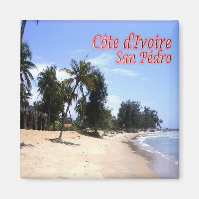 Aimant zCI006 SAN PEDRO, Côte d'Ivoire, Afrique, Frigo (Devant)