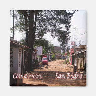 Aimant zCI013 SAN PEDRO, Côte d'Ivoire, Afrique, Réfrigér