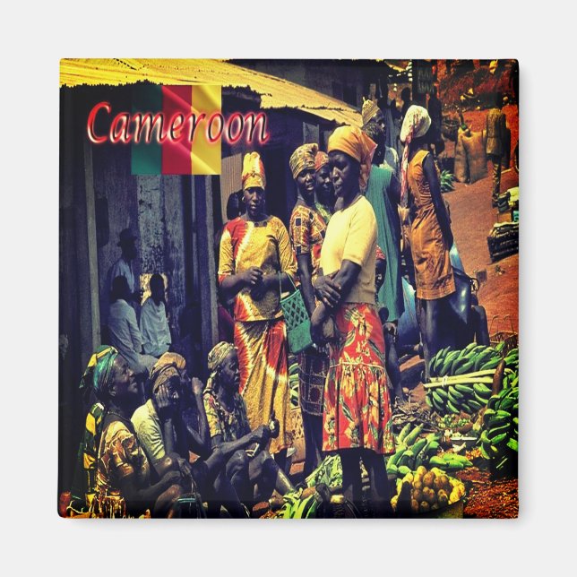 Aimant zCM016 CAMEROUN, Femmes, Afrique, réfrigérateur (Devant)