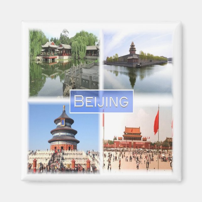 Aimant zCN008 BEIJING, Chine, Souvenir, Frigo (Devant)