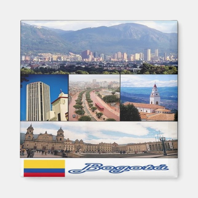 Aimant zCO011 BOGOTA', Colombie, Mosaïque, Amérique, Frid (Devant)