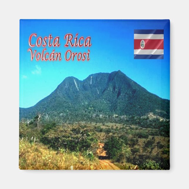Aimant zCR010 COSTA RICA, Volcan Orosì, Amérique, réfrigé (Devant)