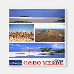 Aimant zCV022 CAPE VERDE, Mosaïque, Afrique, Réfrigérateu