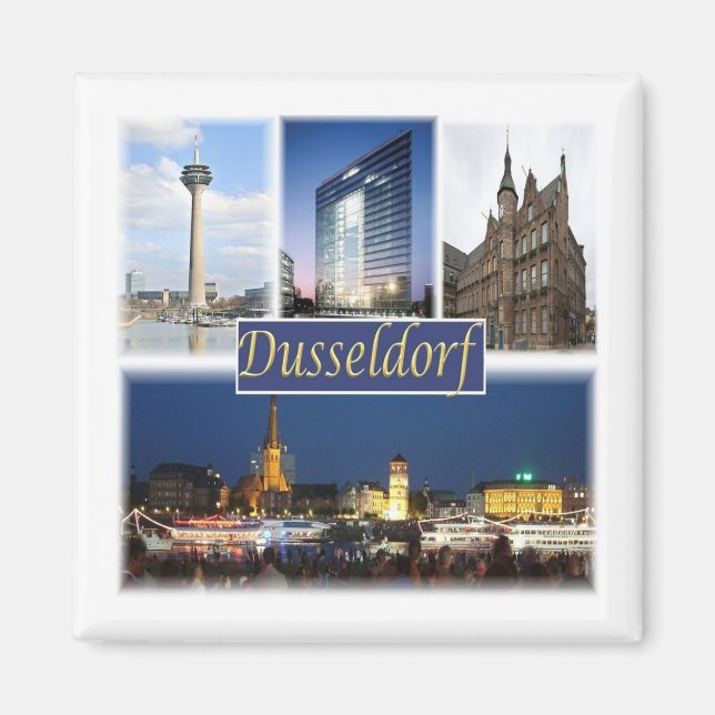 Aimant zDE008 DUSSELDORF, Allemagne, Europe, Fridge (Devant)