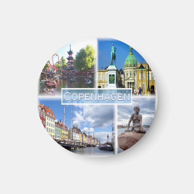 Aimant zDK013 COPENHAGUE Tivoli Garden Comté d'Amalienbor (Devant)