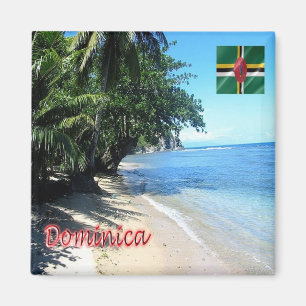 Aimant zDM010 DOMINICA, Calibishie, Panorama, Réfrigérate
