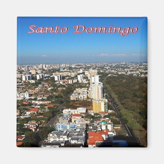 Aimant zDO008 SANTO DOMINGO, République Dominicaine, Frid (Devant)