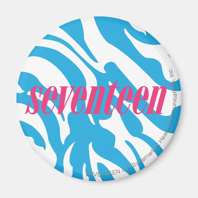 Aimant Zebra Aqua (Devant)