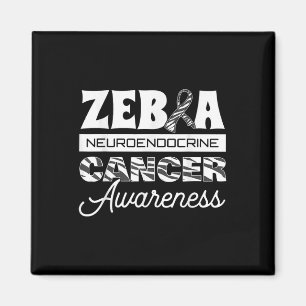 Aimant Zebra Neuroendocrine Cancer Sensibilisation Ruban 