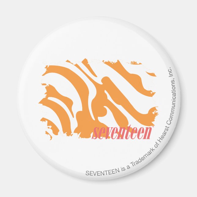 Aimant Zebra Orange 4 (Devant)
