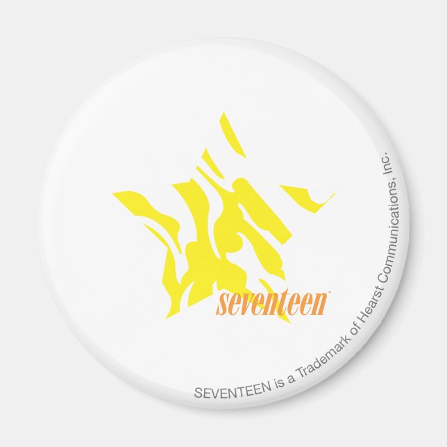 Aimant Zèbre Jaune 3 (Devant)