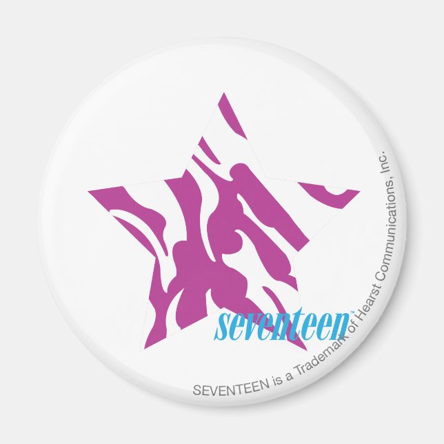 Aimant Zèbre pourpre 4 (Devant)