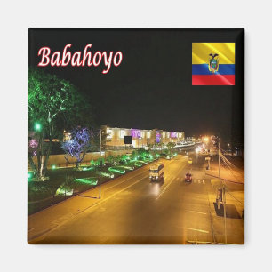 Aimant zEC022 BABAHOYO à la nuit, Équateur, Amérique, réf