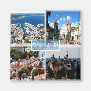 Aimant zEE005 TALLINN, Vieille Ville, Port, Estonie-