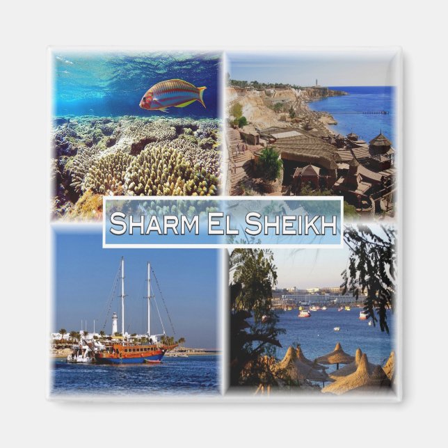 Aimant zEG063 SHARM EL SHEIK en Mer Rouge, EGYPTE, Réfrig (Devant)