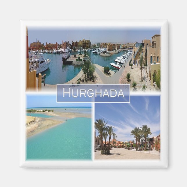 Aimant zEG065 mosaïque de la Mer Rouge HURGHADA en Egypte (Devant)