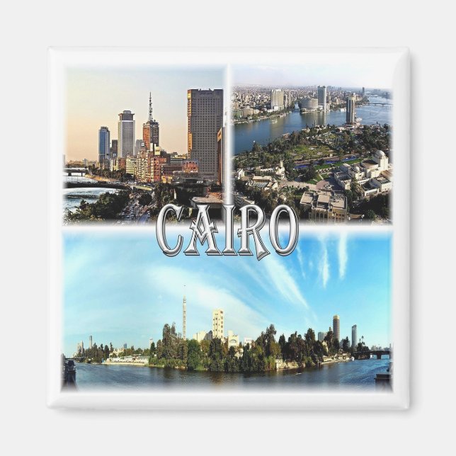 Aimant zEG067 CAIRE, Égypte, mosaïque, Afrique (Devant)