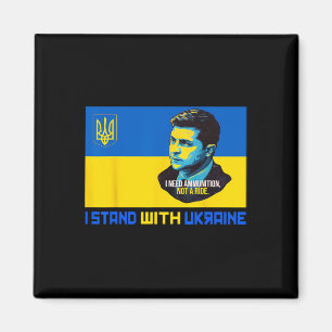 Aimant Zelensky J'ai besoin de munitions Soutenez l'Ukrai