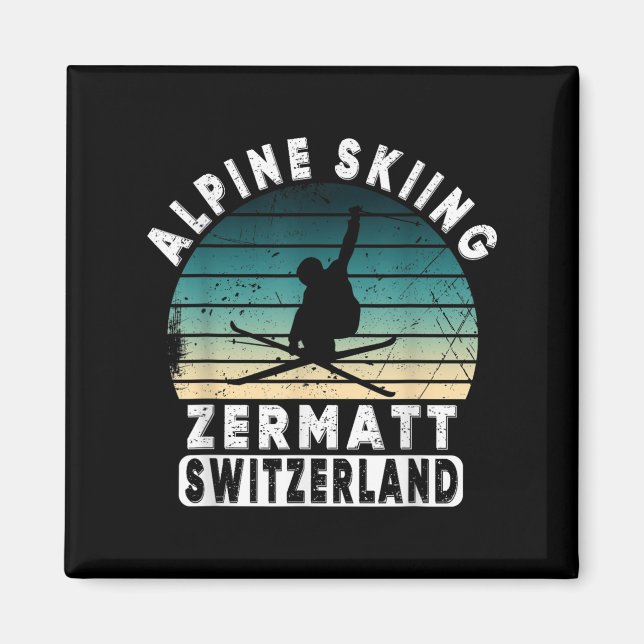 Aimant Zermatt Ski alpin Suisse Montagnes Suisses  (Devant)